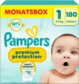Produktbild: Pampers Premium Protection Gr. 1 | 180 Windeln 2-5kg Mega Pack Monatsbox