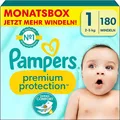 Produktbild: Pampers Baby Windeln Größe 1 2-5kg Premium Protection Newborn Monatbox 180 Stück