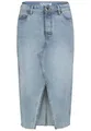 Produktbild: SUBLEVEL Jeansrock Damen Maxi Midi Mini Rock langer Schnitt Denim Stretch