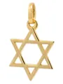 Produktbild: HOPLO Kettenanhänger Kettenanhänger Gold Anhänger Davidstern massiv 585 - 14 Karat Gold, Made in Germany