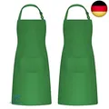 Produktbild: Catime 2 Stk Kochschürze für Männer Damen, Backschürze mit 2 Taschen für Küche,