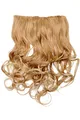 Produktbild: WIG ME UP - Haarteil Clip-In Extension Haarverlängerung breit Hinterkopf 5 Clips lockig Locken Blond Mix hellblonde Spitzen WH5008-180C-27T613