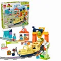 Produktbild: LEGO 10428 DUPLO Große interaktive Eisenbahn, „Push & Go“-Personenzug, 4 Figuren