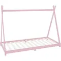 Produktbild: Ml-Design Kinderbett, Pink, Holz, Kiefer, Rechteckig, 90x200 cm, Kinder- & Jugendzimmer, Kindermöbel, Kinderbetten, Hausbetten
