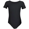 Produktbild: Aquarti Turnanzug Aquarti Mädchen Kurzarm Ballettanzug Einfarbig schwarz 128