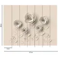 Produktbild: A.s.creations - A.s. Creation Fototapete Livingwalls The Wall 382931 Ein Motiv Pro Rolle 3.71 X 2.80 M Blumenoptik Beige