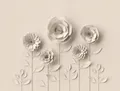 Produktbild: A.S. Création Livingwalls Fototapete Blumen 3D Beige 382931 The Wall 3,71 m x 2,80 m Wohnzimmer Schlafzimmer Küche Flur Esszimmer Büro
