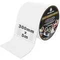 Produktbild: Hanse Syntec Systems Klebeband Dach Reparaturband MicroSealant® wasserdichtes Dichtband Butylband, selbstklebend, wasserdicht, UV-Sicher, witterungsbeständig weiß 30 cm x 500 cm