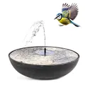 Produktbild: matches21 HOME & HOBBY Outdoor Solar-Brunnen Set - Tiefe 45cm Schale in schwarz als Garten-Brunnen