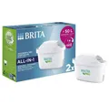 Produktbild: BRITA Wasserfilter Brita MAXTRA PRO ALL-IN-1 2 Wasserfilterkartuschen, Zubehör für Brita MAXTRA PRO Systeme, Reduziert Chlor und unangenehme Gerüche