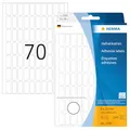 Produktbild: HERMA 2320 Vielzweck-Etiketten, 2240 Stück, 8 x 20 mm, 70 pro Bogen, selbstklebend, Haushaltsetiketten zum Beschriften, matt, blanko Papier Klebeetiketten Aufkleber, weiß