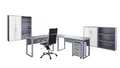 Produktbild: BMG Möbel Büromöbel-Set Office Edition Set 1, (Büro Sparset, 6-tlg), Schränke abschließbar, Regale mit verstellbaren Einlegeböden