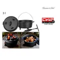Produktbild: Dutch Oven aus Gusseisen mit Standfüßen, 2in1-Deckel & -Pfanne, 3 l