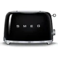 Produktbild: Smeg 50er Jahre Stil Toaster TSF01BLMEU Schwarz - Schwarz