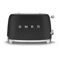 Produktbild: Smeg TSF01BLMEU - 50‘s Retro Style, 2-Schlitz-Toaster, Kompakt, Schwarz, Matt