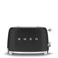 Produktbild: SMEG TSF01BLMEU 50's Style 2-Scheiben-Toaster-Set, 950W - Schwarz Matt