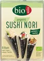Produktbild: Bioasia Bio Nori Blätter – Gerösteter Bio Seetang für die Zubereitung von Sushi – 1 x 25 g