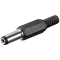 Produktbild: DC-Spannungsversorgungsstecker ø2,1x5,5mm mit Knickschutz