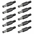 Produktbild: 10x DC-Stecker für Schaltnetzteil Ladegerät Netzteil 2,1 x 5,5 mm Knickschutz