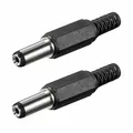 Produktbild: 2x DC-Stecker für Schaltnetzteil Ladegerät Netzteil 2,1 x 5,5 mm Knickschutz