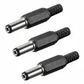 Produktbild: 3x DC-Stecker für Schaltnetzteil Ladegerät Netzteil 2,1 x 5,5 mm Knickschutz