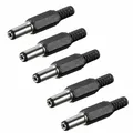 Produktbild: 5x DC-Stecker für Schaltnetzteil Ladegerät Netzteil 2,1 x 5,5 mm Knickschutz