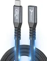 Produktbild: Reagle USB-C Kabel 5 m – 20 Gbps 240 W 4K 144 Hz – High Speed kompatibel mit Thunderbolt