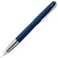 Produktbild: Lamy studio imperialblue Füller – universeller Füllfederhalter in elegantem Gehäuse aus Ganzmetall – mit propellerförmigem Clip & Stahlfeder in Strichbreite B – inkl. Tintenpatrone T 10 blau