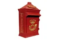 Produktbild: FTWdesign Briefkasten Retro Post Box Briefkasten aus Metall in rot