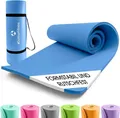 Produktbild: World Fitness Fitnessmatte Yamuna 183x61x1,5cm blau