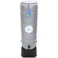 Produktbild: YourCasa Regentonne [CircleTower] 110L mit Standfuss, Deckel & Wasserhahn - Regenfass Frostsicher aus Kunststoff - Regenwassertonne - Regenwassertank Garten Wassertank Regensammler (Grau)