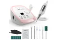 Produktbild: JCMaster Maniküre-Pediküre-Set Nagelfräser Profi 35.000 U/Min, inkl 6x Bits, elektrische Nagelfeile für Gelnägel Acrylnägel, mit Fußpedal