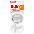 Produktbild: 4008600425472 NUK Smoczek uspokajający 0-9m Mommy Ful popielaty/biały op.2 szt.
