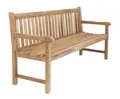 Produktbild: Stabile Bank Gartenbank Picadelly 150 cm in Premium Teak mit Armlehne