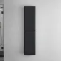 Produktbild: doporro Seitenschrank Badschrank Schmal Hochschrank Badezimmer Hängend Regal BxTxH ca: 35x20x150cm in matt schwarz Lucca