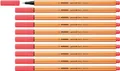 Produktbild: STABILO - Fineliner - point 88-10er Pack - Neonfarbe, leuchtfarbenrot