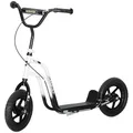 Produktbild: AIYAPLAY Kinderroller Scooter Tretroller Kickscooter mit verstellbarem Lenker, großen Rädern und Handbremse 12 Zoll Cityroller für 5-12 Jahren Jungen und Mädchen Weiß