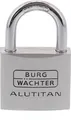 Produktbild: Burg-Wächter Vorhangschloss Alutitan Aluminium 6,5 mm Bügelstärke rostfrei