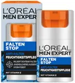 Produktbild: L'Oréal Men Expert Gesichtspflege gegen Falten für Männer, Anti-Aging Feuchtigkeitscreme gegen Hautalterung und Augenringe, Gesichtscreme für Herren mit Vitamin E, Falten Stop, 1 x 50 ml