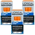 Produktbild: Loreal Men Expert Falten Stop 3x 50ml Anti Falten Feuchtigkeitspflege  Vitamin E