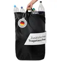 Produktbild: Blumtal Pflandflaschen Sammelbehälter 100L - Pfandflaschen Tasche für Bambus Pfandflaschen Organizer - Pfandflaschen Behälter - Leergut Sammelbehälter mit Loch- Pfandflaschen Sammelbehälter Schwarz