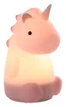 Produktbild: EGLO LED Nachtlicht Castellino, Akku Tischlampe Einhorn, Kinderzimmer Deko Mädchen, Silikon Nachttischlampe Kinder Baby Bett, Touch bedienbar, rosa, warmweiß, RGB