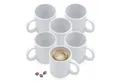 Produktbild: Spetebo Tasse Kaffeebecher mit Henkel weiß, Porzellan, Spülmaschinen geeignet