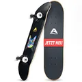 Produktbild: Apollo Skateboard | Cooles Kinder Skateboard und Profi Skateboard Erwachsene in Einem | 7-lagiges Skateboard Deck, trendig, Medium Concave, ABEC-7 Kugellager | Top Fahreigenschaften bei jedem Style