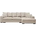 Produktbild: Kaiser Möbel Ecksofa, Creme, Holz, L-Form, 285x155 cm, Wohnzimmer, Sofas & Couches, Wohnlandschaften, Ecksofas