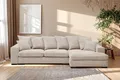 Produktbild: Kaiser Möbel Ecksofa Sofa L-form, Couch L-form Gabon stoff Zoom Ottomane