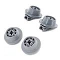 Produktbild: DL-pro 4x Korbrolle unten für Bosch Siemens 00611475 611475 Rollen Rad Rädchen für Unterkorb Korb für Super Silence AquaStar extraKlasse iQ100 iQ300 iQ500 iQ700 Geschirrspüler Spülmaschine Gray