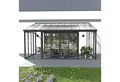 Produktbild: Juskys Wintergarten, BxT: 552x290 cm, 3 Doppeltüren, mit Regenrinne, UV-Schutzfolie, inkl. Schlüssel