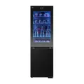 Produktbild: LG GBG7190CEV, Klasse C, 349 L, Kühl-Gefrierkombination mit Instaview und LED, Touch LCD Display, einstellbarem Farbwechsel, Total NoFrost, DoorCooling+, 59.5 x 67.6 x 186cm ꟷ Essence Black Steel
