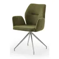 Produktbild: SalesFever Armstuhl, mit 180° Drehfunktion, BxH: 60 x 89 cm, Strukturstoff/Edelstahl - gruen